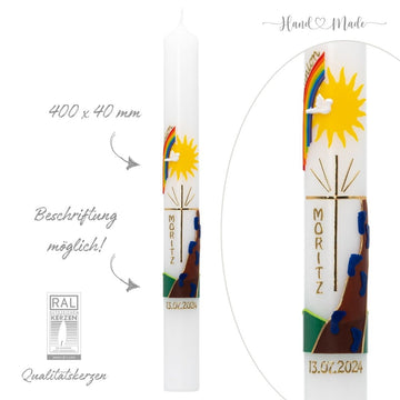 Kommunionkerze | Der Weg Gottes | 40x4 cm
