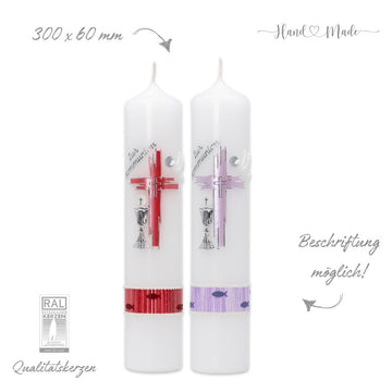 Kommunionkerzen-Konfirmationskerzen für Mädchen - 30x6
