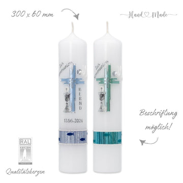 Kommunionkerzen-Konfirmationskerzen für Jungs - 30x6