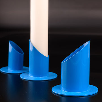Kerzenhalter | Blau für Taufkerzen & Kommunionkerzen