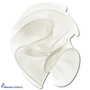 Kerzentropfer für Taufkerzen aus Satin & Tüll