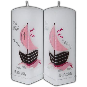 Taufkerzen-Geschwister | Arche Noah für Mädchen