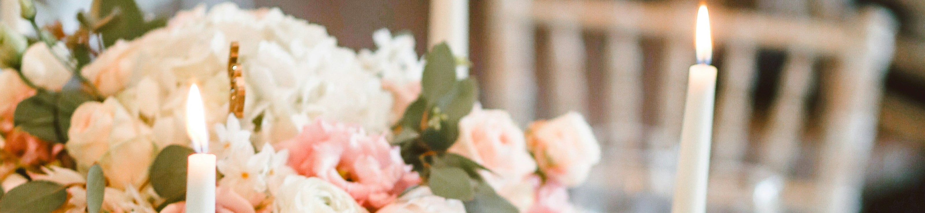 Hochzeitskerzen für Hochzeitstisch