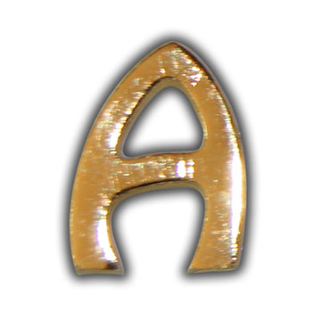Wachsbuchstabe Gold A bis Z - Modern